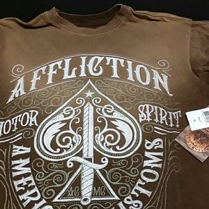 Men's Affliction short sleeve T, new with tags